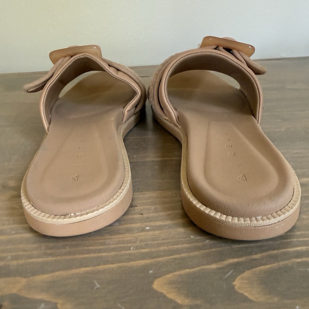 Reef Women's 8 Natural Textile Beige Sunny Emma Comfort Slide Sandals - Picture 8 of 11